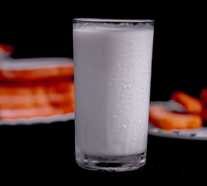 Salted Lassi with Roasted Carrots