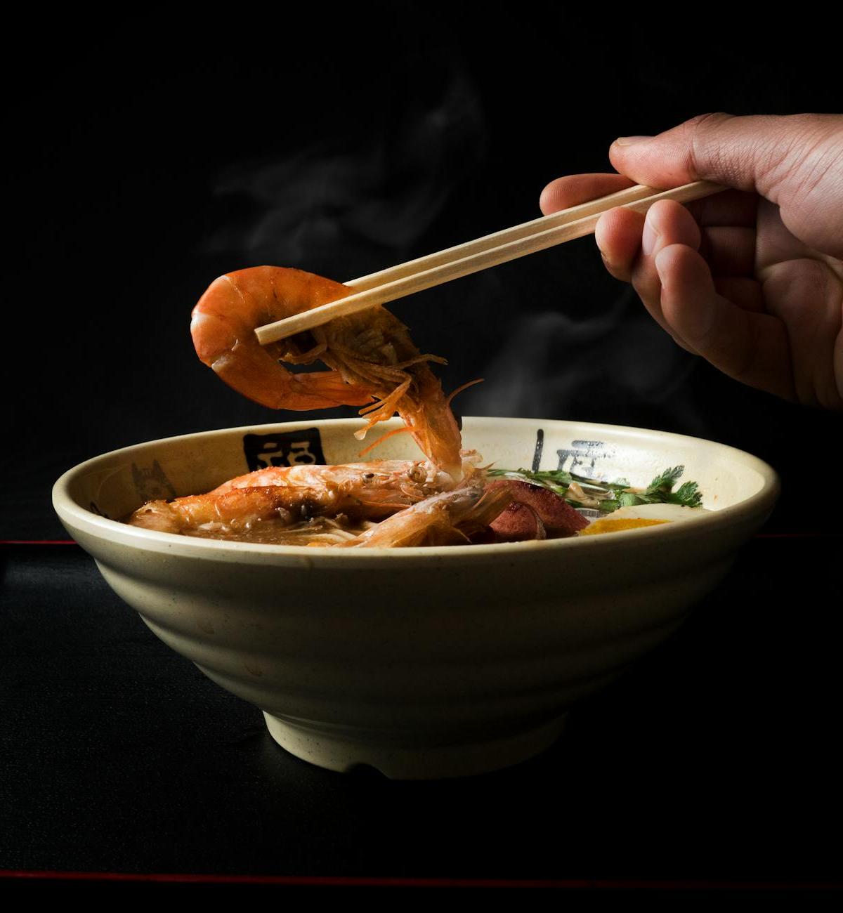 Sara Udon with Crispy Shrimp