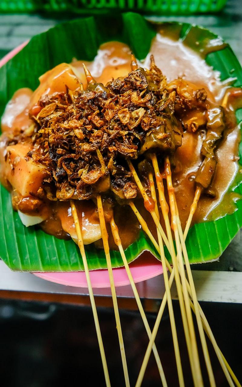 25-Min Sate Madura with Lontong & Crispy Shallots