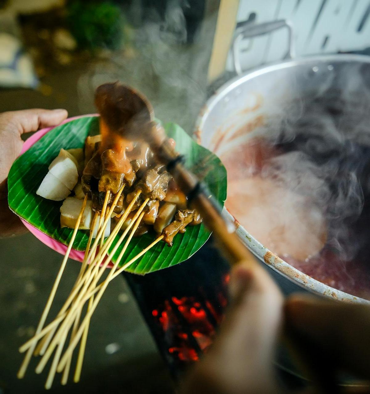 Sate Matang (Cooked Beef Satay)