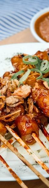 Sate Padang with Peanut-Beef Sauce