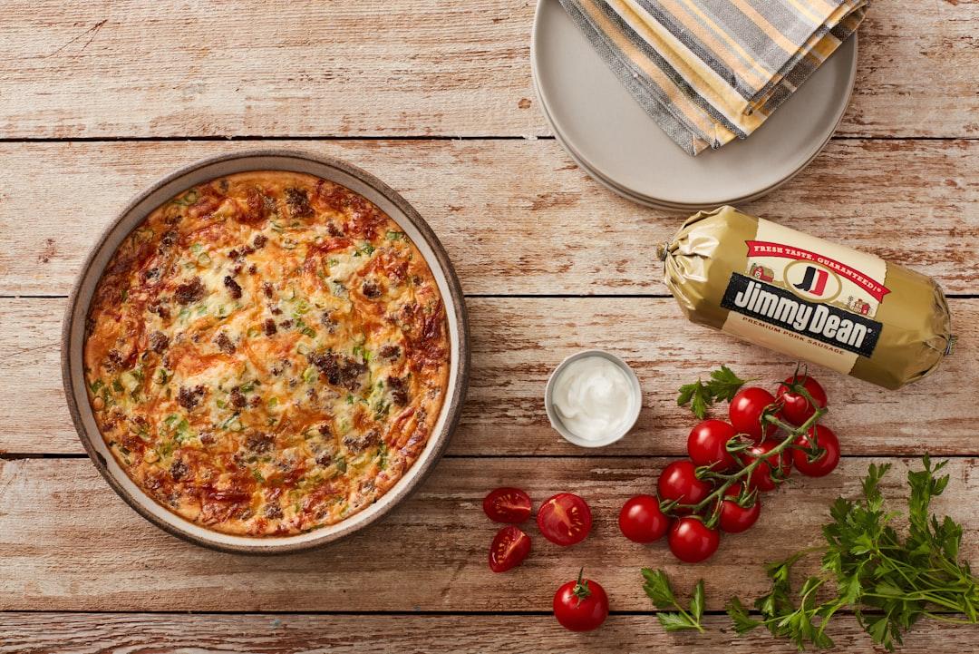Sausage & Tomato Frittata with Sour Cream