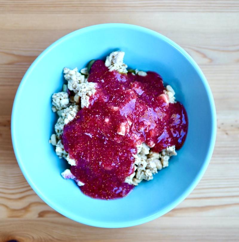 Scottish Oat Porridge with Berry Compote