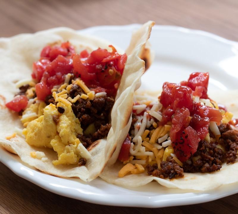 Scrambled Egg Breakfast Tacos