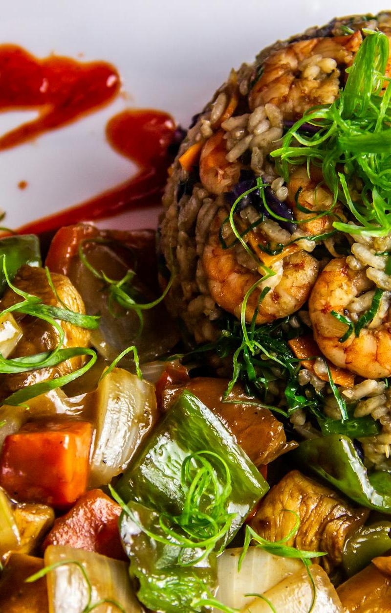 20-Min Seafood Fried Rice with Chicken