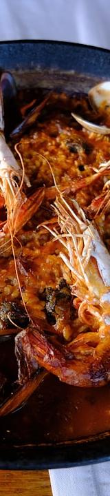 20-Min Seafood Paella with Saffron & Bread