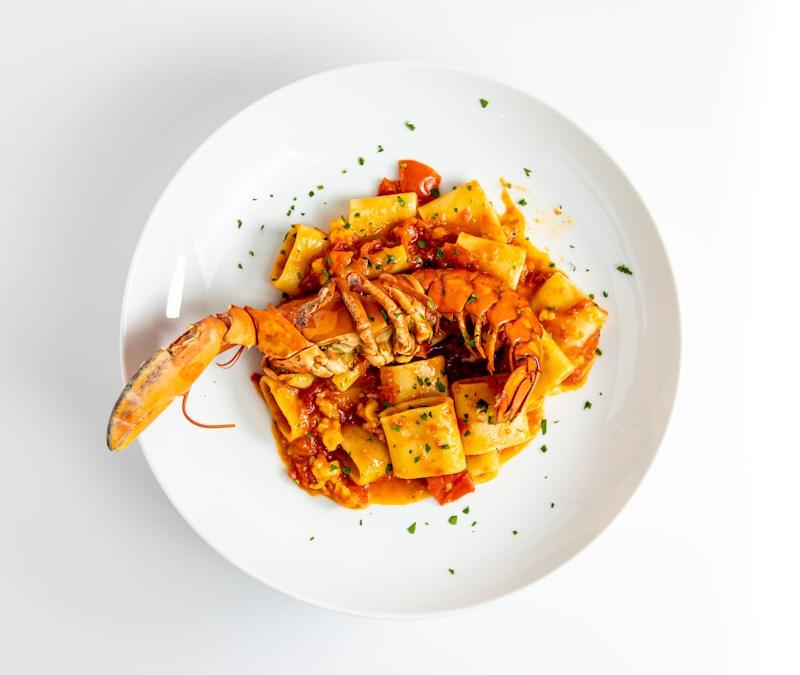 25-Min Seafood Pasta with Lobster & Squid