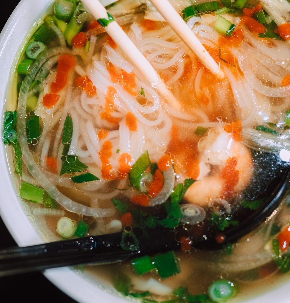 20-Min Seafood Pho with Shrimp & Squid