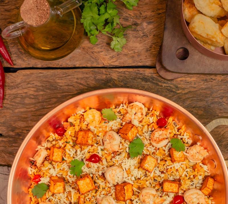 10-Min Seafood Rice with Chili Crisp