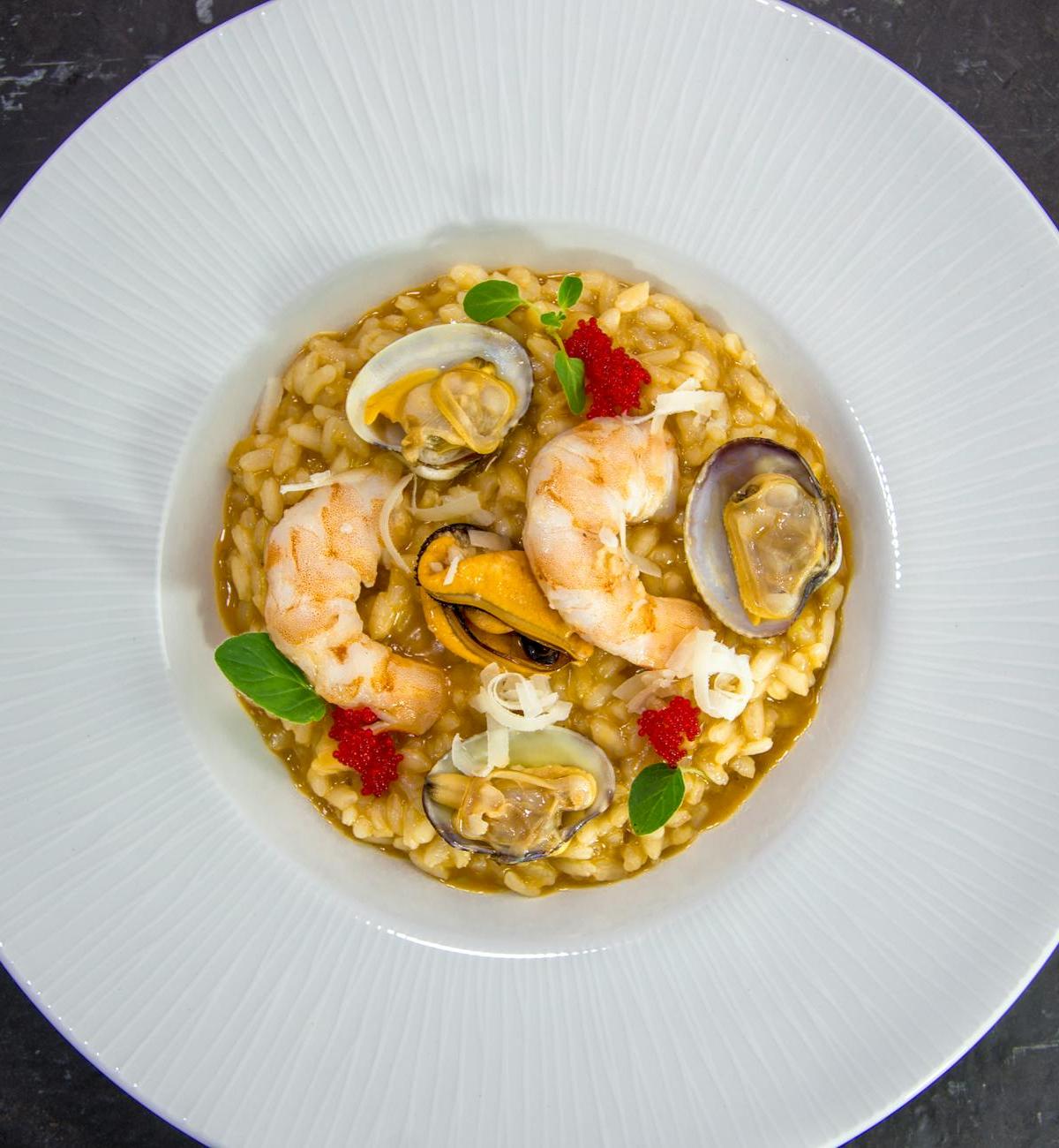 25-Min Seafood Risotto with Saffron