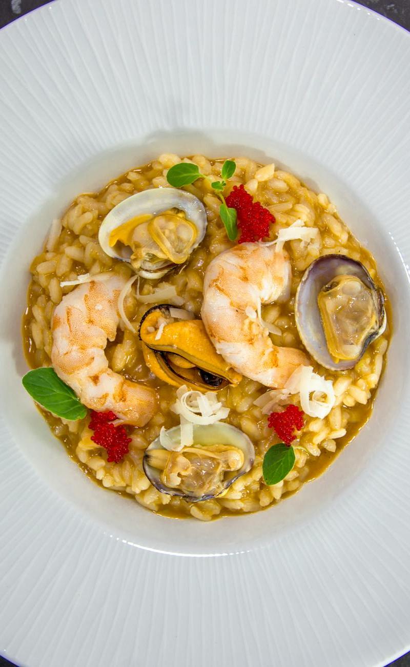 25-Min Seafood Risotto with Saffron