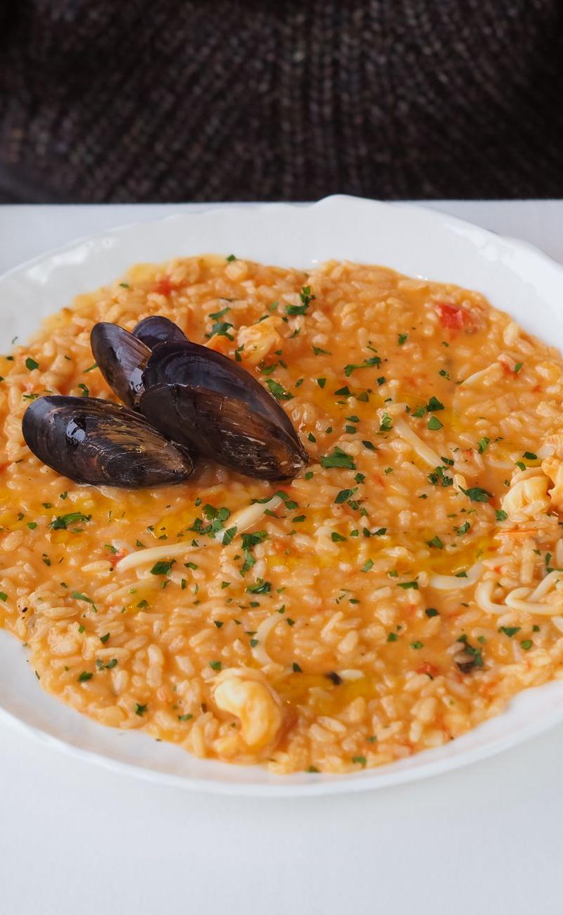 30-Min Seafood Saffron Risotto