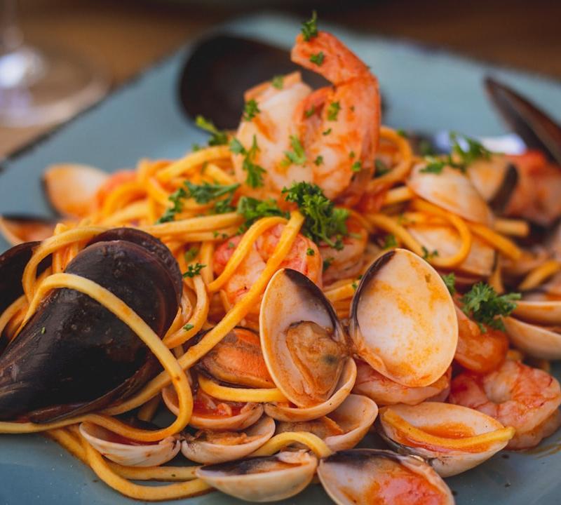 Seafood Spaghetti en Papillote