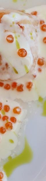 Seared Shrimp with Miso Butter and Uni Roe