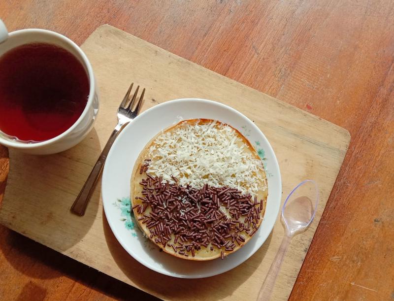 Serabi with Palm Sugar Syrup