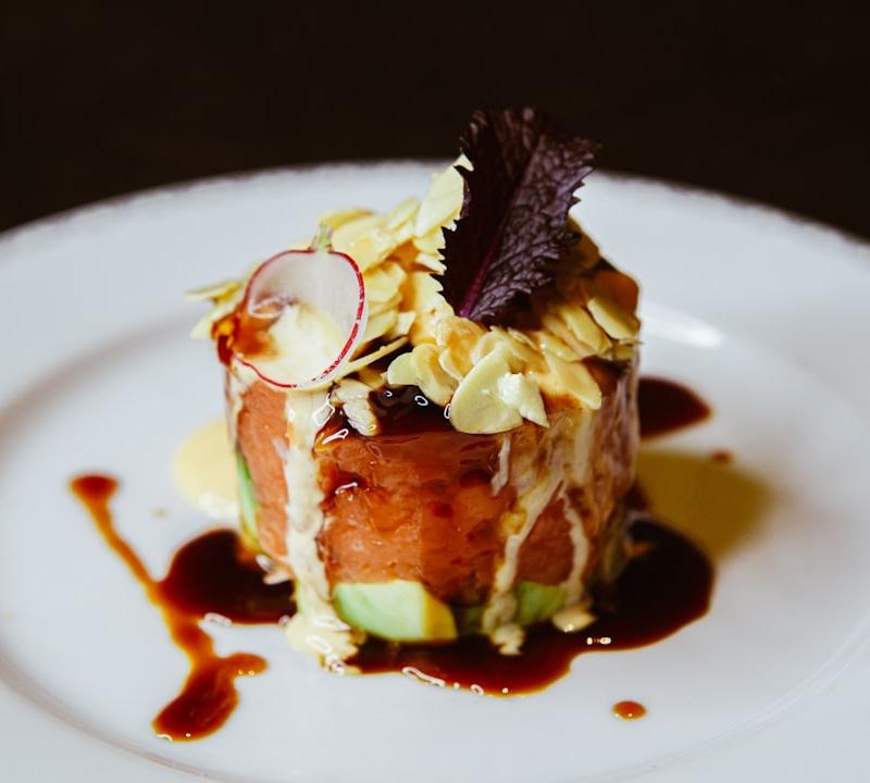 Sesame Ahi Tuna Poke Stack