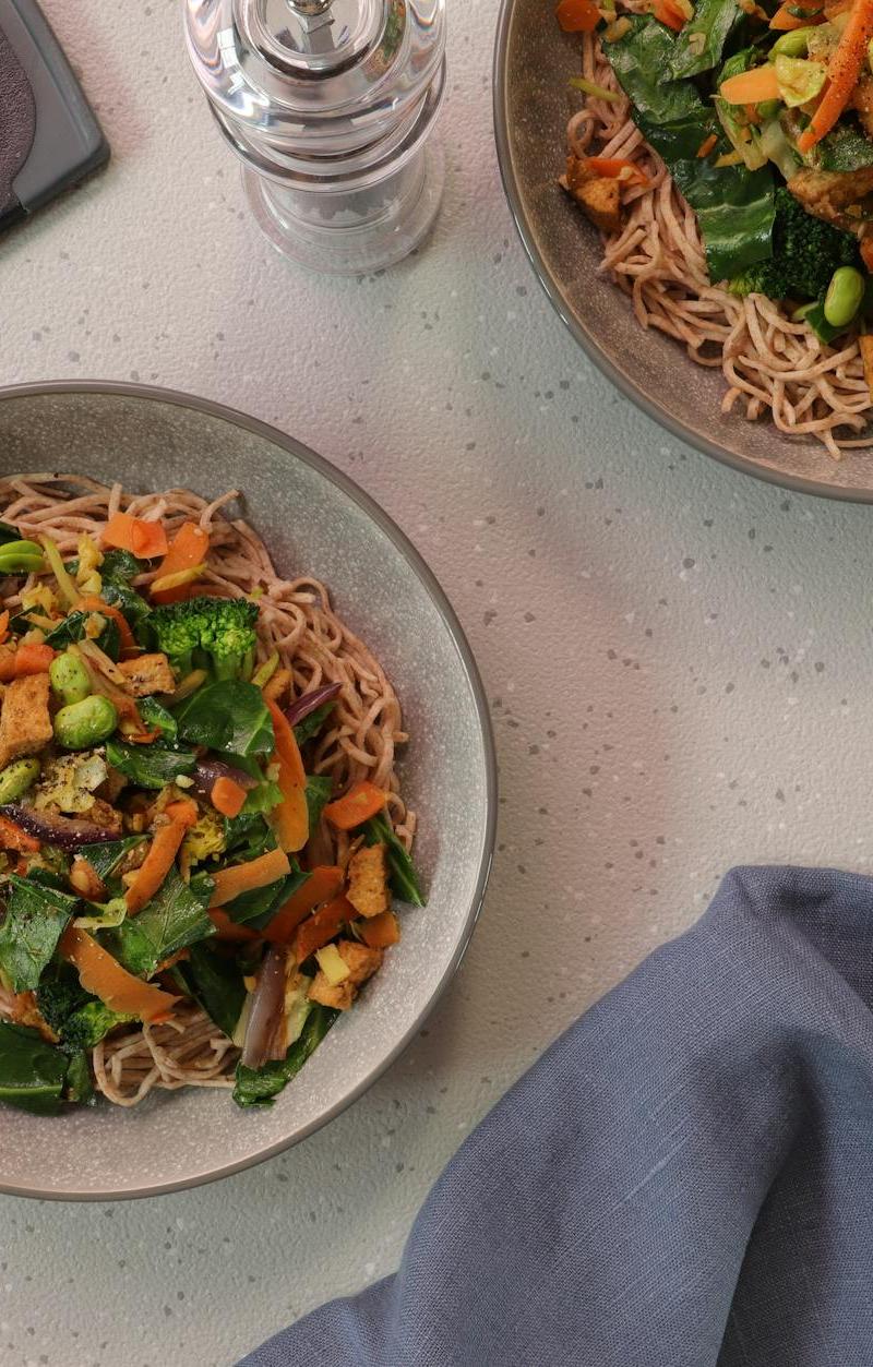 10-Min Sesame Ginger Soba Bowl