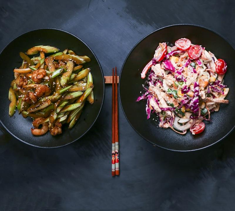 Sesame Shrimp & Crunchy Slaw
