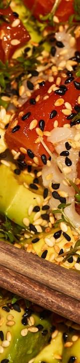 Sesame Tuna Poke Bowl