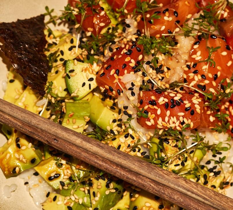 Sesame Tuna Poke Bowl