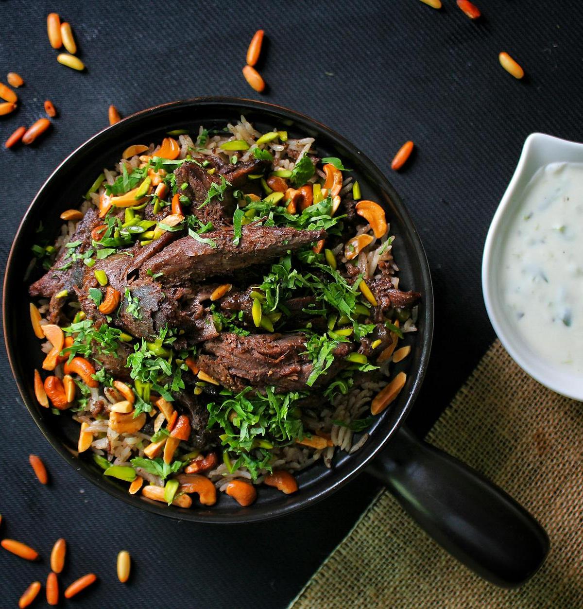 Shakrieh — Lamb & Yogurt Rice Bowl
