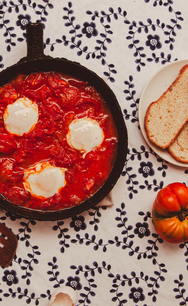 Shakshuka — Baked Eggs in Tomato Sauce