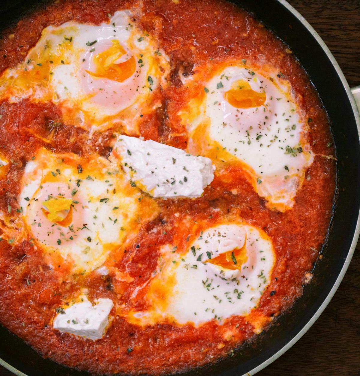 Shakshuka with Crispy Feta