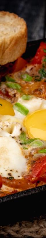 Shakshuka — Eggs in Tomato Sauce with Bread
