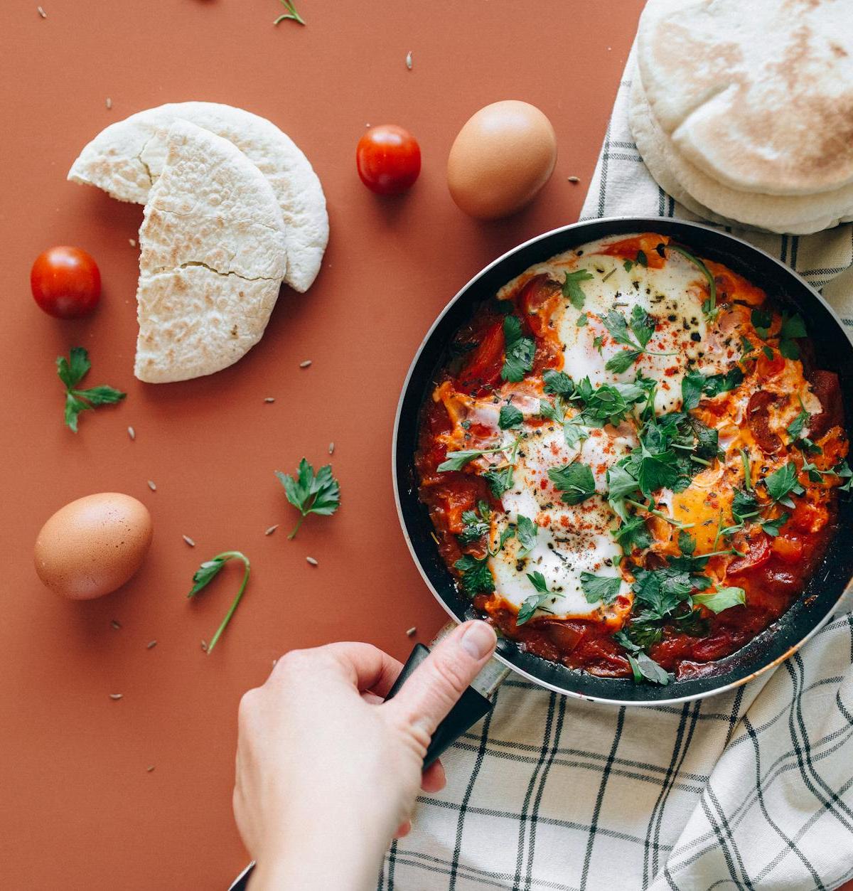 Shakshuka — Eggs in Spiced Tomato Sauce