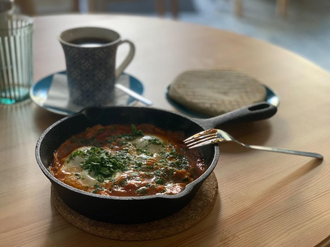 Shakshuka with Pita & Coffee