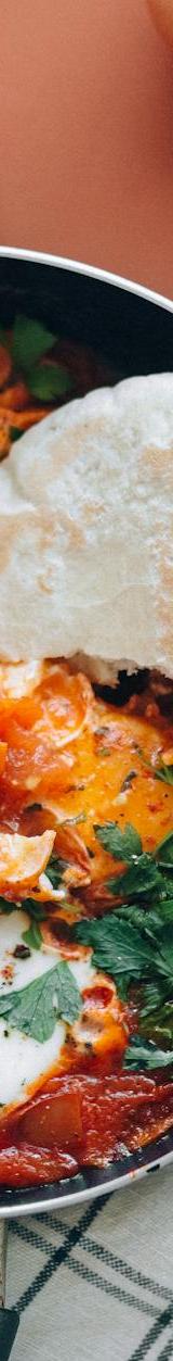 Shakshuka with Pita & Crispy Falafel