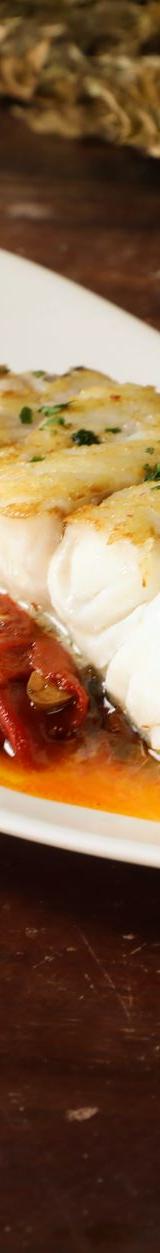 Sheet-Pan Bacalao with Tomato Sauce & Crispy Bread