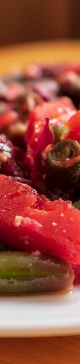 Sheet-Pan Bamies with Tomato & Garlic