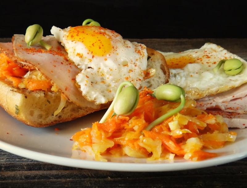 Sheet-Pan Banh Mi Eggs