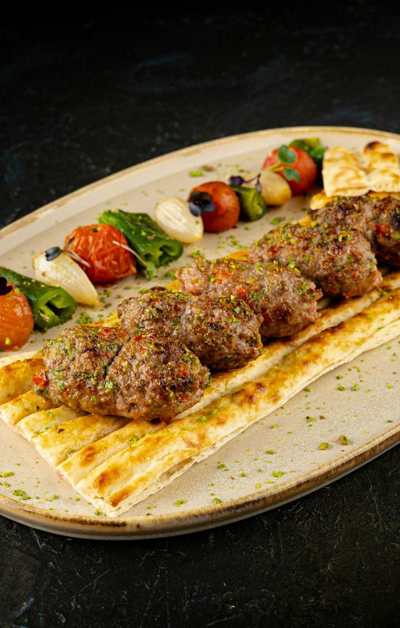 Sheet-Pan Beef Kofta with Grilled Veg