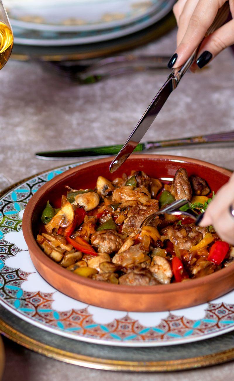 Sheet-Pan Beef Testi Kebab with Warm Pita