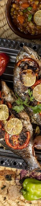 Sheet-Pan Branzino with Tomatoes & Tahini