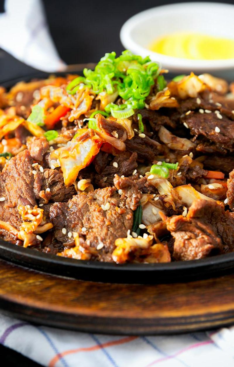 Sheet-Pan Bulgogi with Crispy Rice
