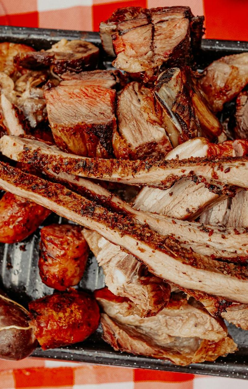 Sheet-Pan Cabrito — Grilled Lamb, Chorizo & Fries