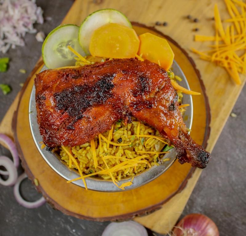 Sheet Pan Chicken Mandi