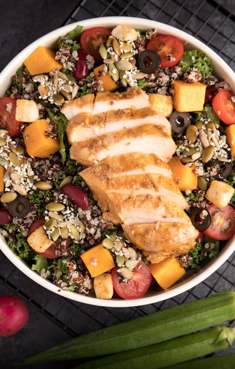 Sheet-Pan Greek Chicken with Quinoa & Radish