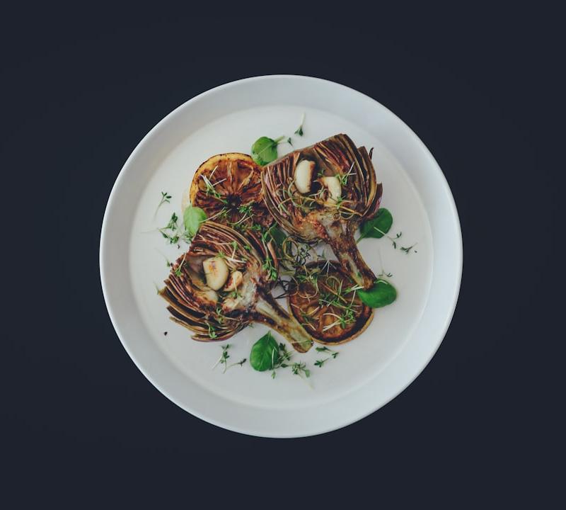 Sheet Pan Lamb Chops with Crispy Mushrooms & Figs