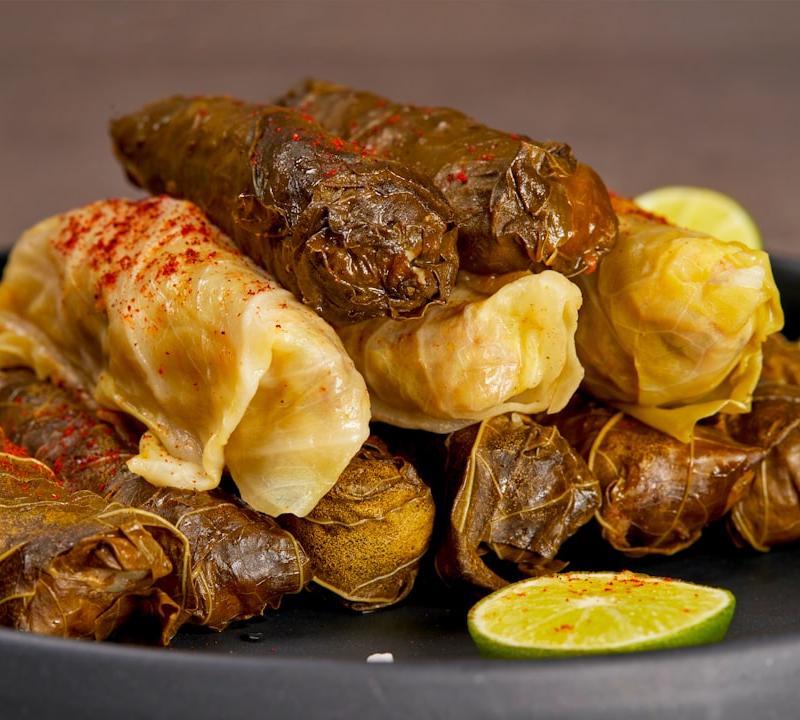 Sheet Pan Lamb Dolma