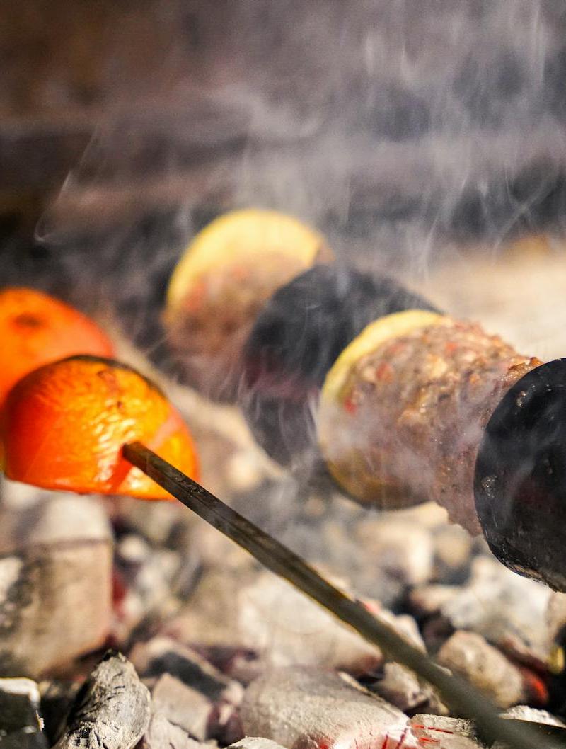 Sheet-Pan Lamb & Eggplant Kebab