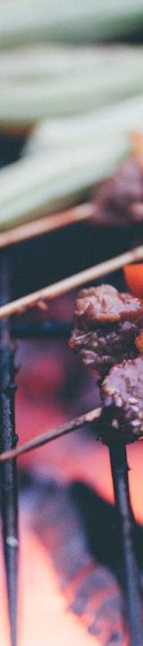 Sheet-Pan Lamb Souvlaki with Grilled Okra