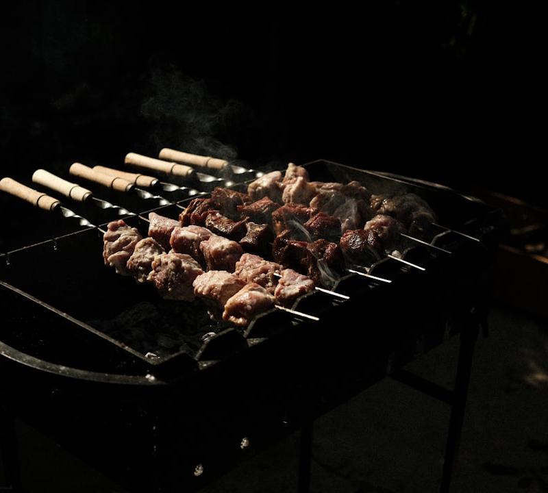 Sheet-Pan Lamb Souvlaki with Lemon