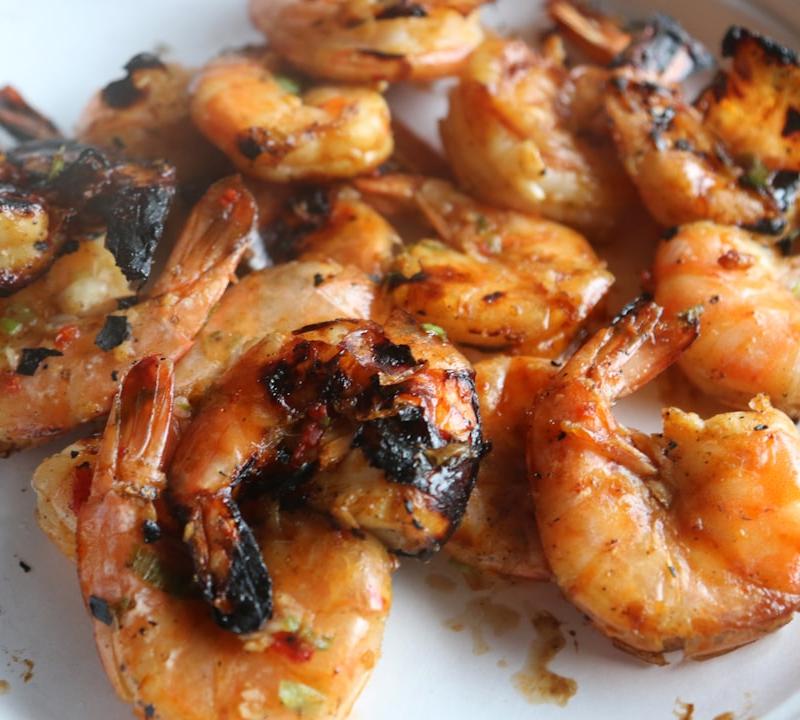 Sheet-Pan Lemon Garlic Shrimp Souvlaki