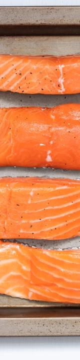 Sheet-Pan Lemon Herb Salmon with Garden Salad