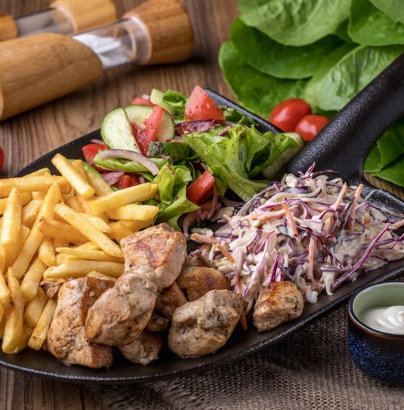 Sheet-Pan Mediterranean Chicken & Fries