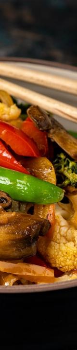 Sheet-Pan Roasted Veggie Bowl with Soy Glaze
